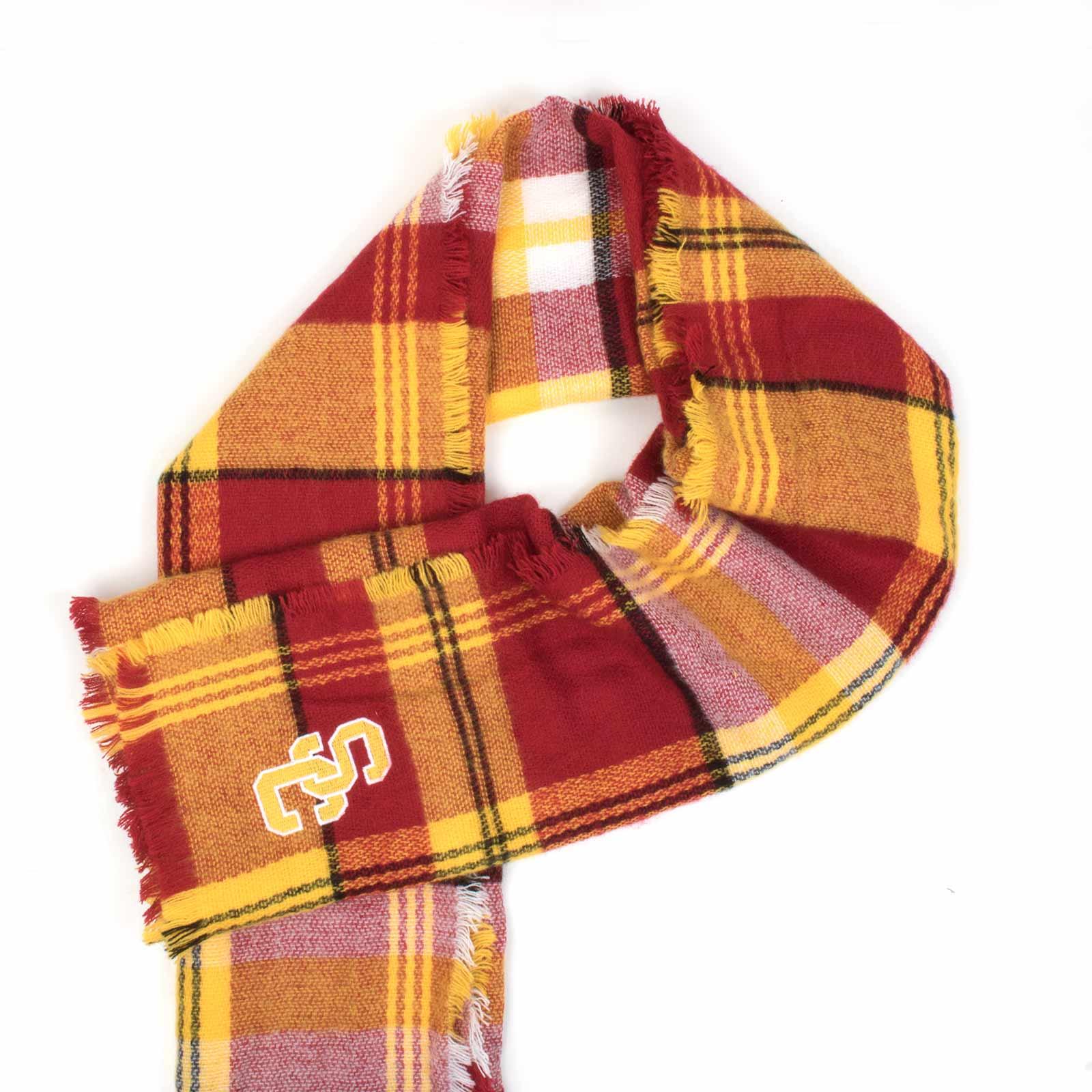 SC Int Womens Plaid Tailgate Blanket SCarf image01